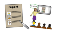 Illustration of a survey report